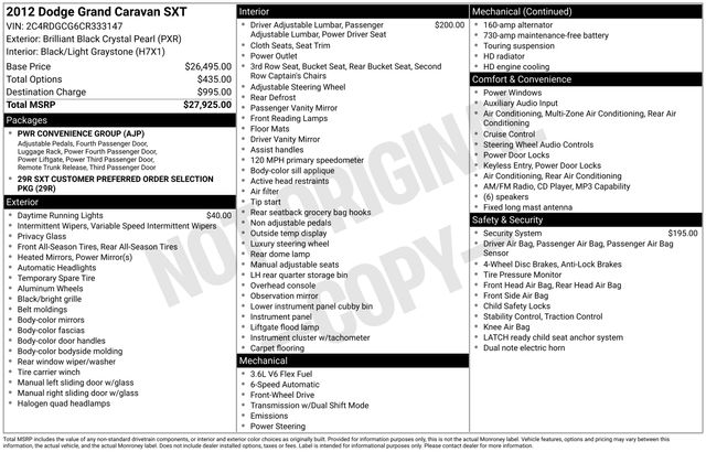 2012 Dodge Grand Caravan SXT's photo