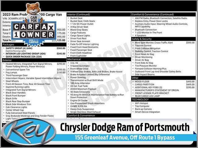 2023 RAM ProMaster Cargo Van Base's photo
