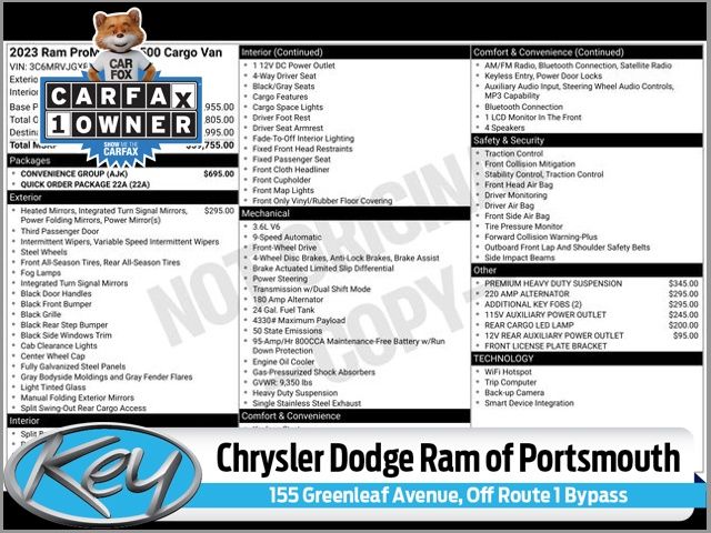 2023 RAM ProMaster Cargo Van Base's photo