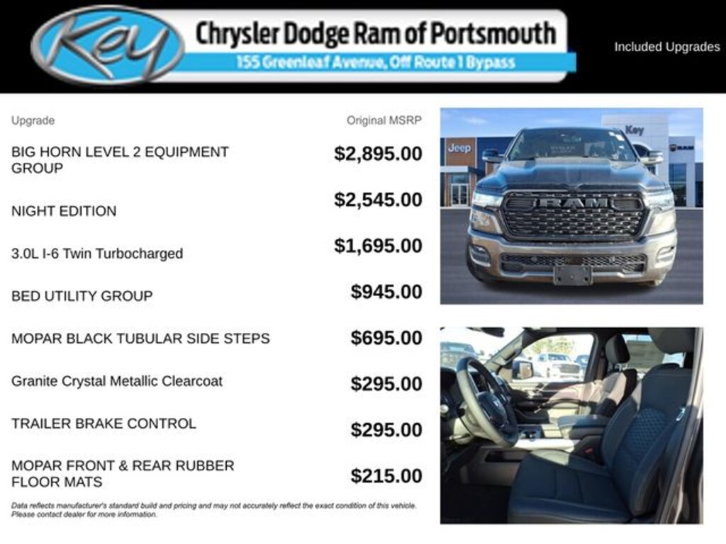 New 2026 Ram 1500 Big Horn/Lone Star Pickup