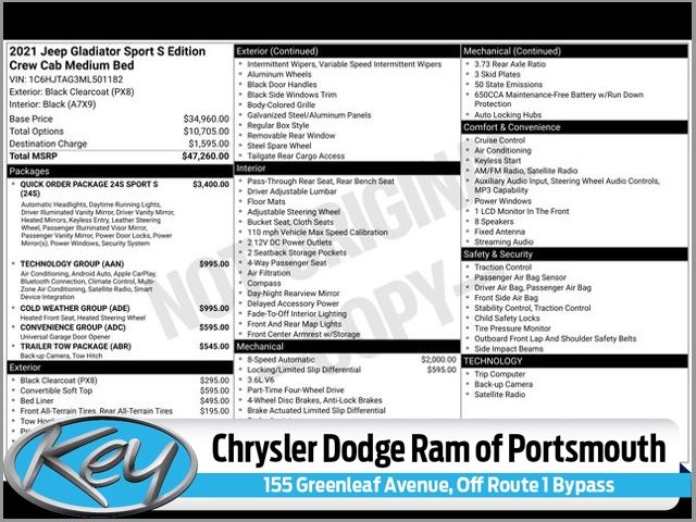 2021 Jeep Gladiator Sport S's photo