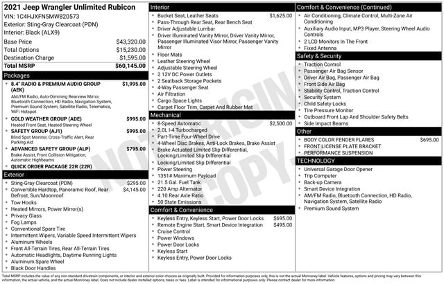 2021 Jeep Wrangler Unlimited Rubicon's photo