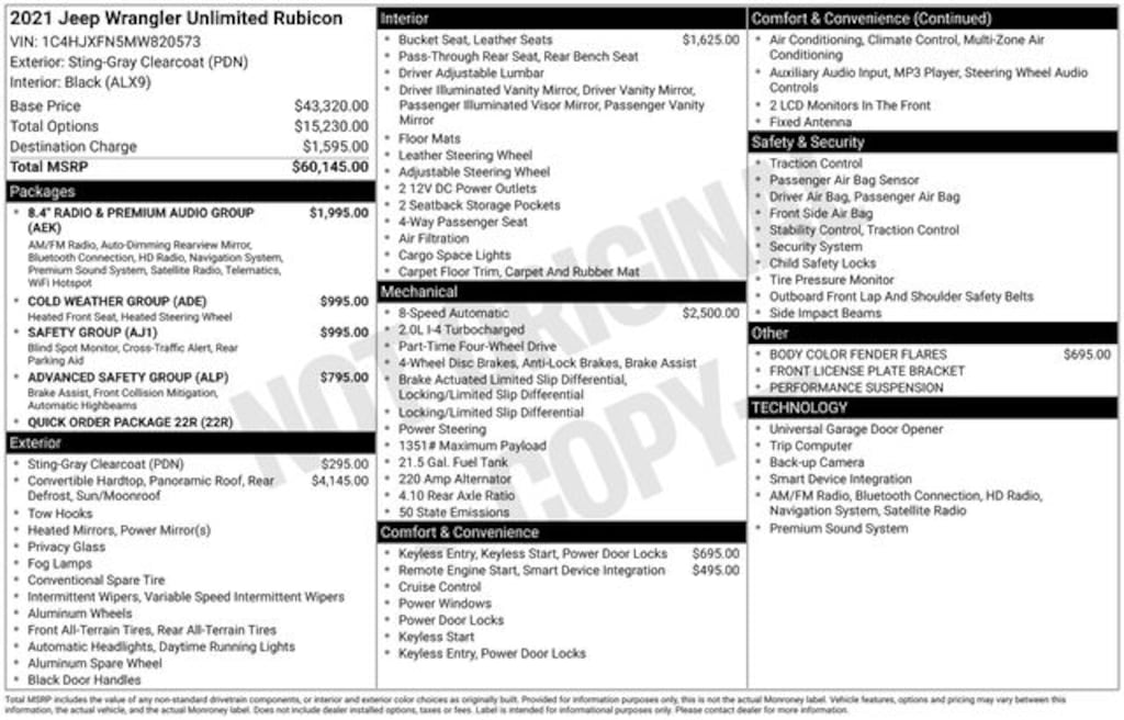 Used 2021 Jeep Wrangler Unlimited Rubicon SUV