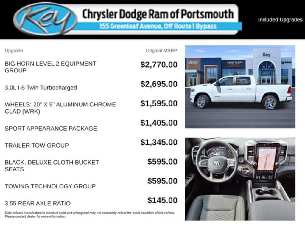 New 2025 Ram 1500 Big Horn/Lone Star Pickup