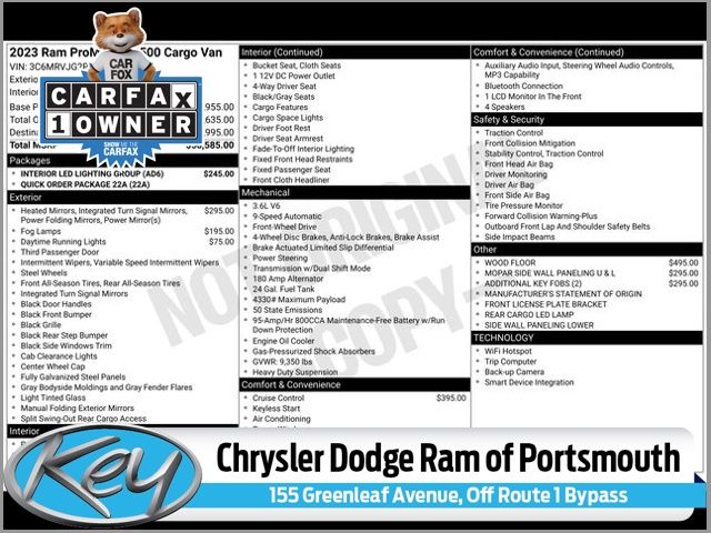 2023 RAM ProMaster Cargo Van Base's photo