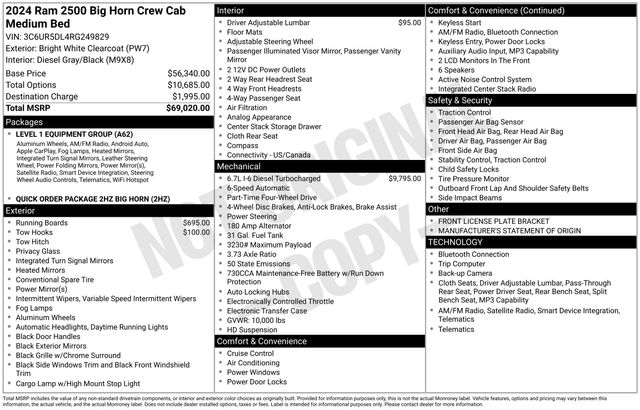 2024 Ram 2500 Truck Crew Cab 