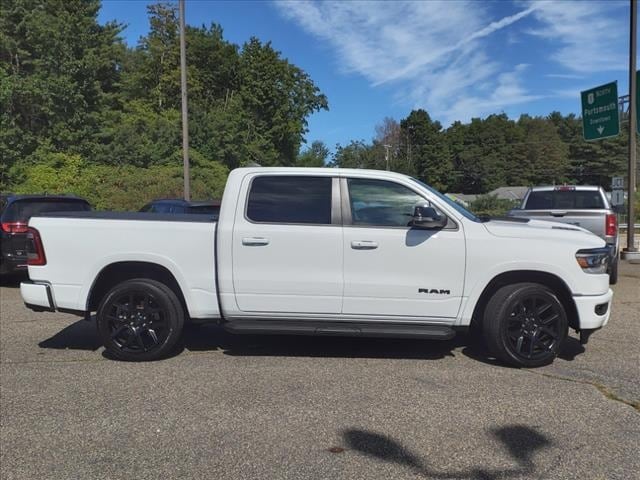 Used 2021 RAM Ram 1500 Pickup Laramie with VIN 1C6SRFJTXMN613060 for sale in Portsmouth, NH