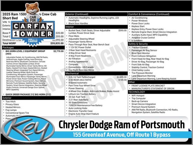 2025 Ram 1500 Truck Crew Cab 