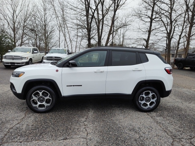 Used 2022 Jeep Compass Trailhawk with VIN 3C4NJDDBXNT211903 for sale in Portsmouth, NH