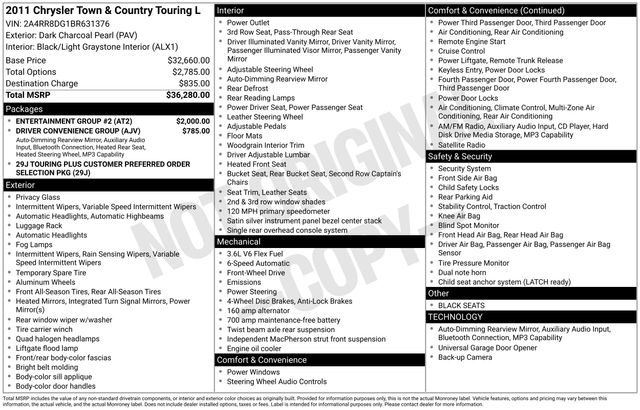 2011 Chrysler Town & Country Touring-L's photo
