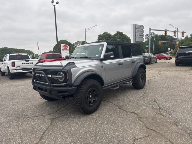 Used 2023 Ford Bronco 4-Door Wildtrak with VIN 1FMEE5DP1PLA81347 for sale in Portsmouth, NH