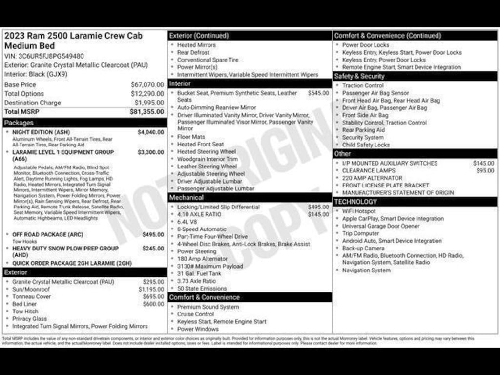 Used 2023 Ram 2500 Laramie Truck Crew Cab