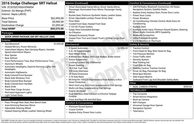 2016 Dodge Challenger SRT's photo