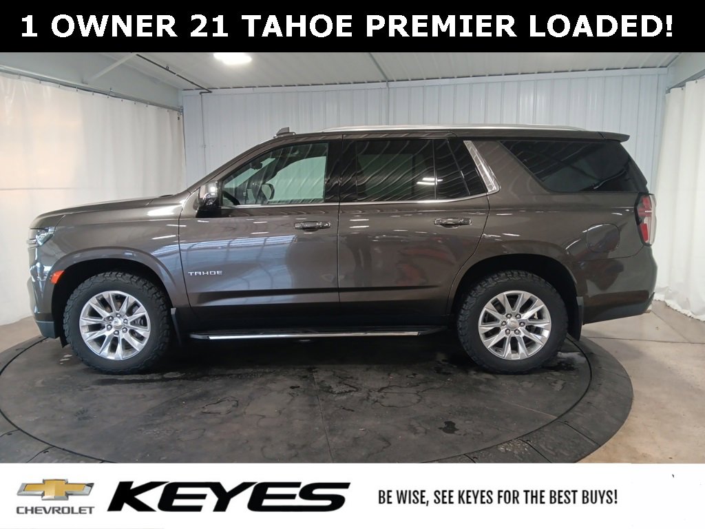 Used 2021 Chevrolet Tahoe Premier with VIN 1GNSKSKD1MR122325 for sale in Menomonie, WI