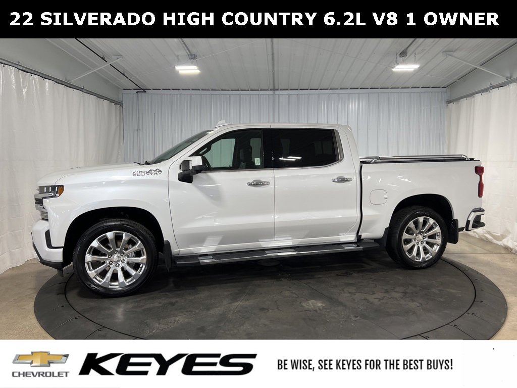 Used 2022 Chevrolet Silverado 1500 Limited High Country with VIN 1GCUYHELXNZ154083 for sale in Menomonie, WI