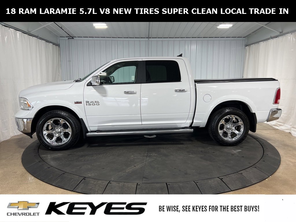 Used 2018 RAM Ram 1500 Pickup Laramie with VIN 1C6RR7NT7JS233878 for sale in Menomonie, WI