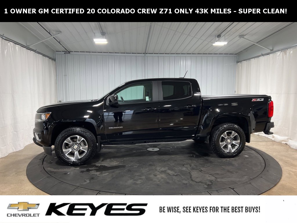 Certified 2020 Chevrolet Colorado Z71 with VIN 1GCGTDEN3L1101825 for sale in Menomonie, WI