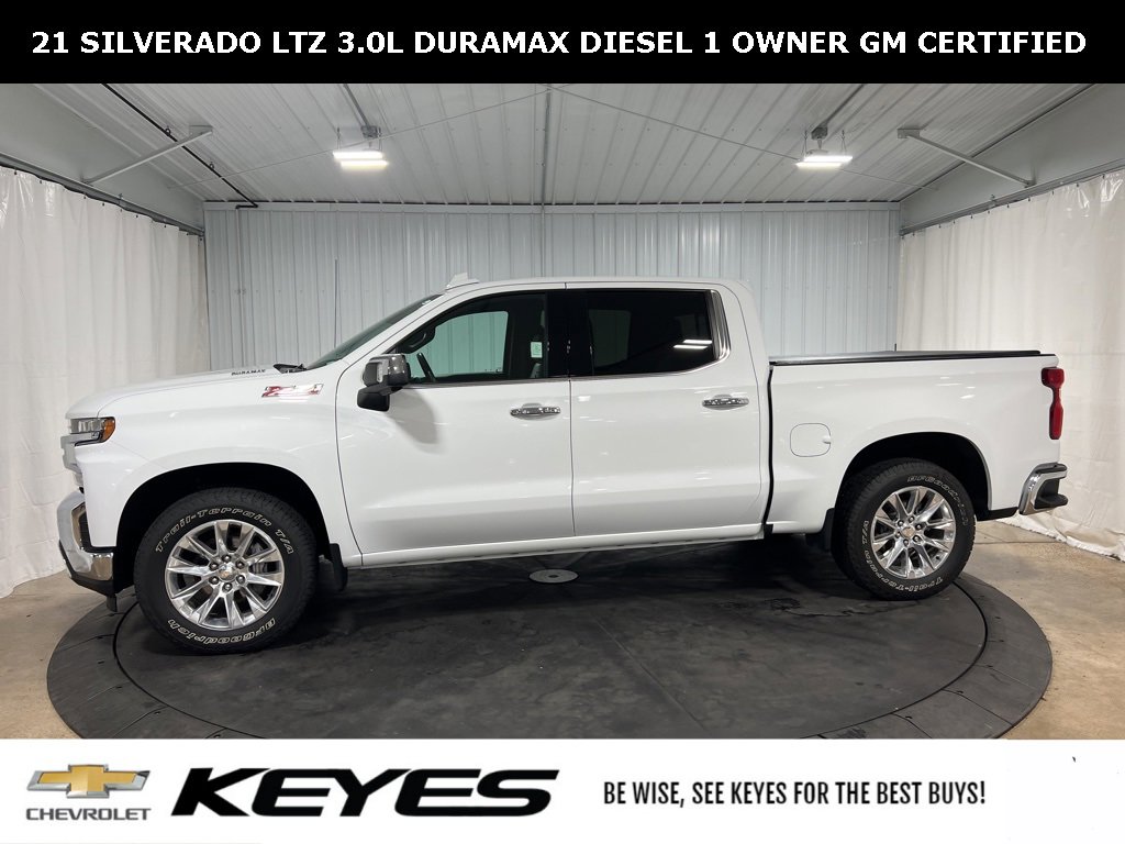 Certified 2021 Chevrolet Silverado 1500 LTZ with VIN 3GCUYGET1MG142333 for sale in Menomonie, WI