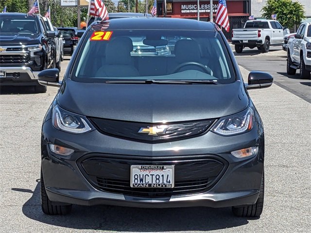 Certified 2021 Chevrolet Bolt EV LT with VIN 1G1FY6S07M4107458 for sale in Los Angeles, CA