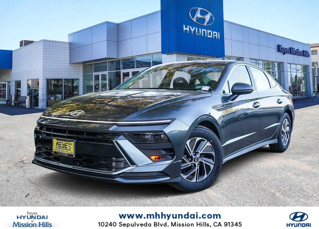 New 2026 Hyundai Sonata Hybrid Blue Sedan