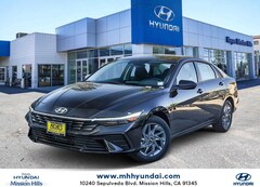 2026 Hyundai Elantra Hybrid Blue Sedan