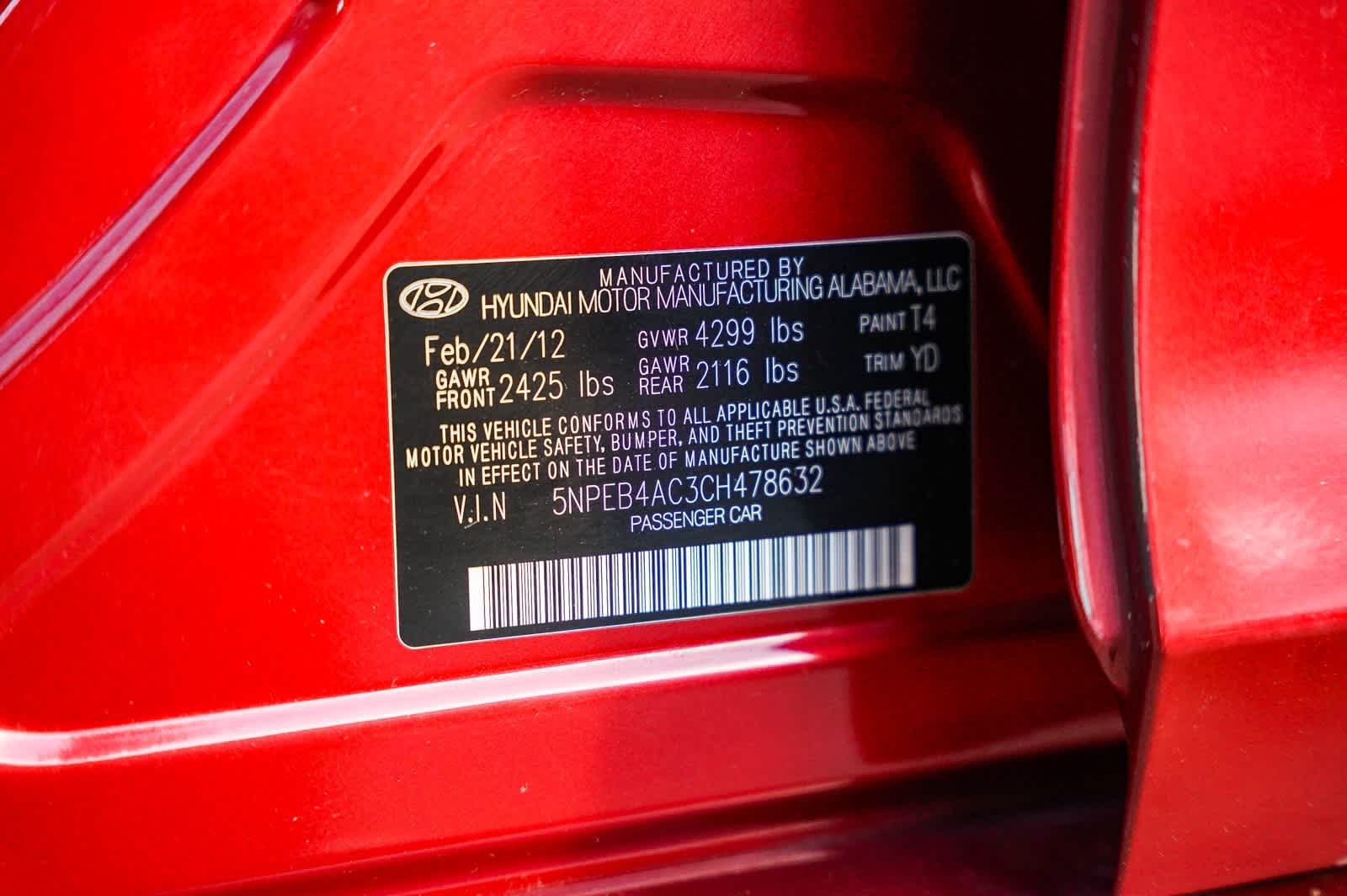 Thumbnail: 2012 Hyundai Sonata - 28