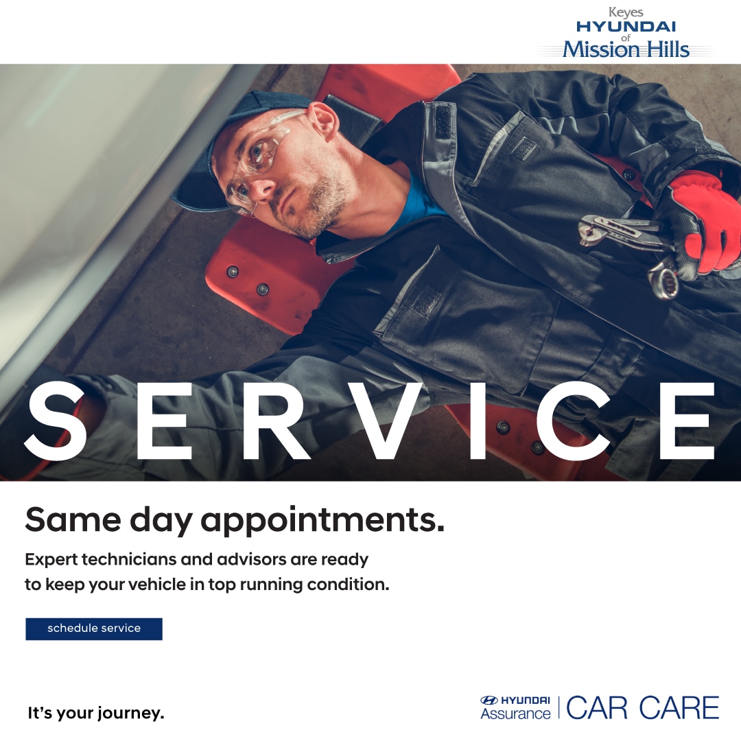 Schedule a Service Appointment at Keyes Hyundai of Mission Hills