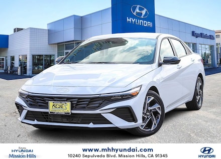 2025 Hyundai Elantra Hybrid Blue Sedan