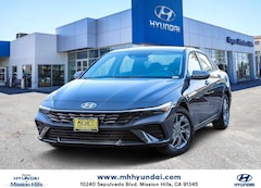 2025 Hyundai Elantra Hybrid Blue Sedan