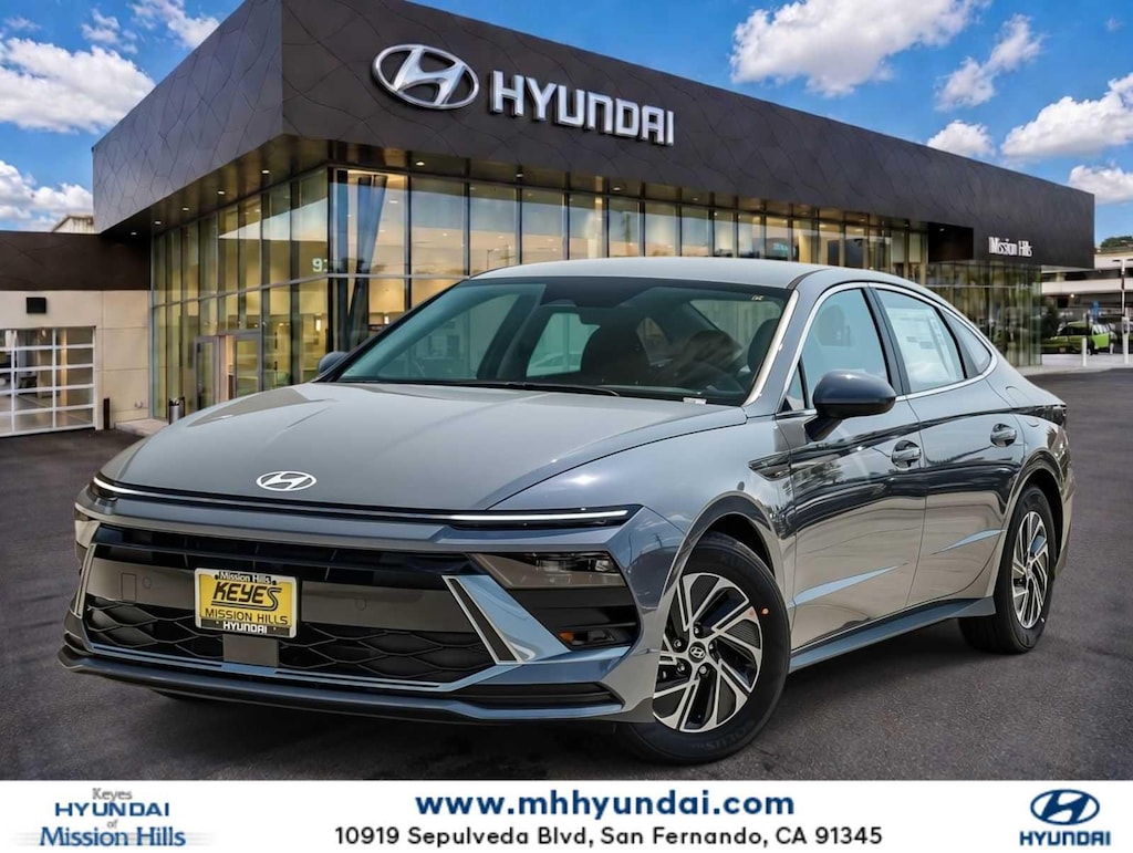 New 2026 Hyundai Sonata Hybrid Blue Sedan