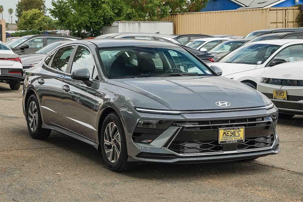 New 2026 Hyundai Sonata Hybrid Blue Sedan