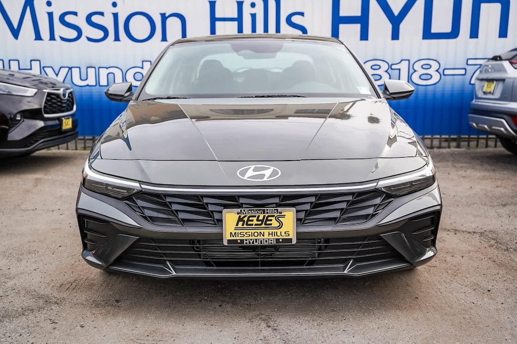 New 2026 Hyundai Elantra Hybrid Blue Sedan