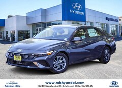 2026 Hyundai Elantra Hybrid Blue Sedan