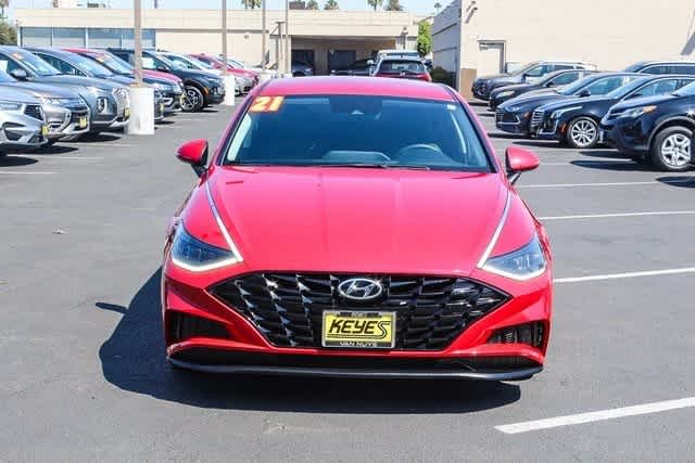 Certified 2021 Hyundai Sonata SEL with VIN 5NPEL4JA7MH081339 for sale in Van Nuys, CA