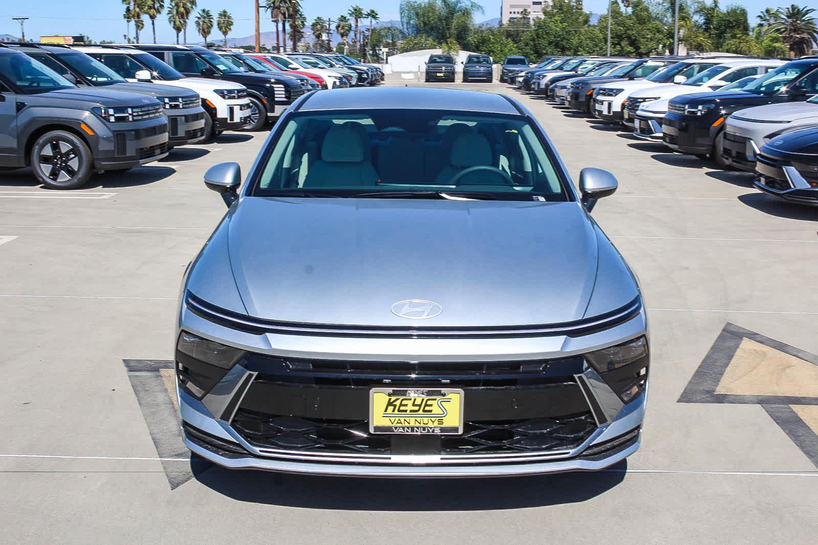 New 2027 Hyundai Sonata Hybrid Blue Sedan