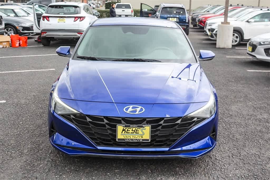 Used 2023 Hyundai Elantra HEV Blue Sedan