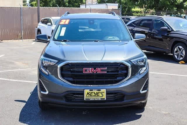 Used 2021 GMC Terrain SLE with VIN 3GKALMEV9ML388284 for sale in Van Nuys, CA