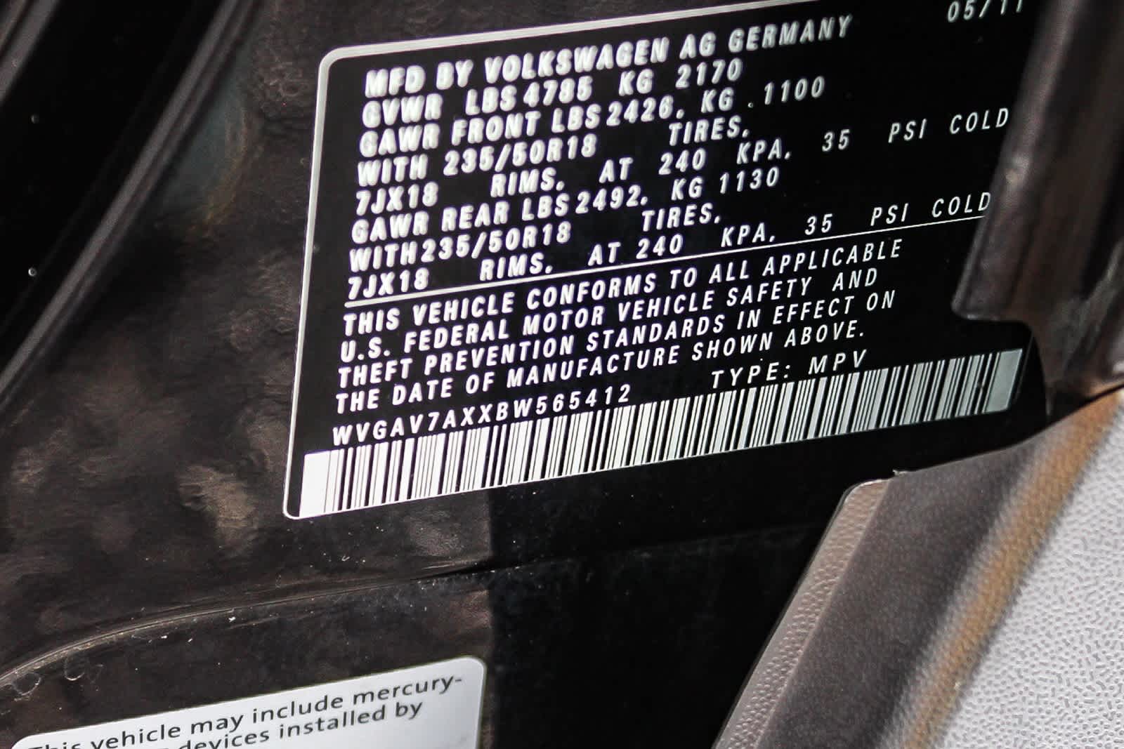 Thumbnail: 2011 Volkswagen Tiguan - 38