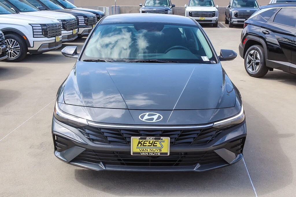 New 2026 Hyundai Elantra Hybrid Blue Sedan