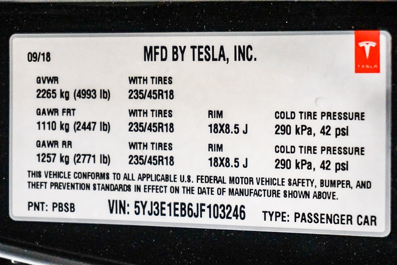 Thumbnail: 2018 Tesla Model 3 - 21