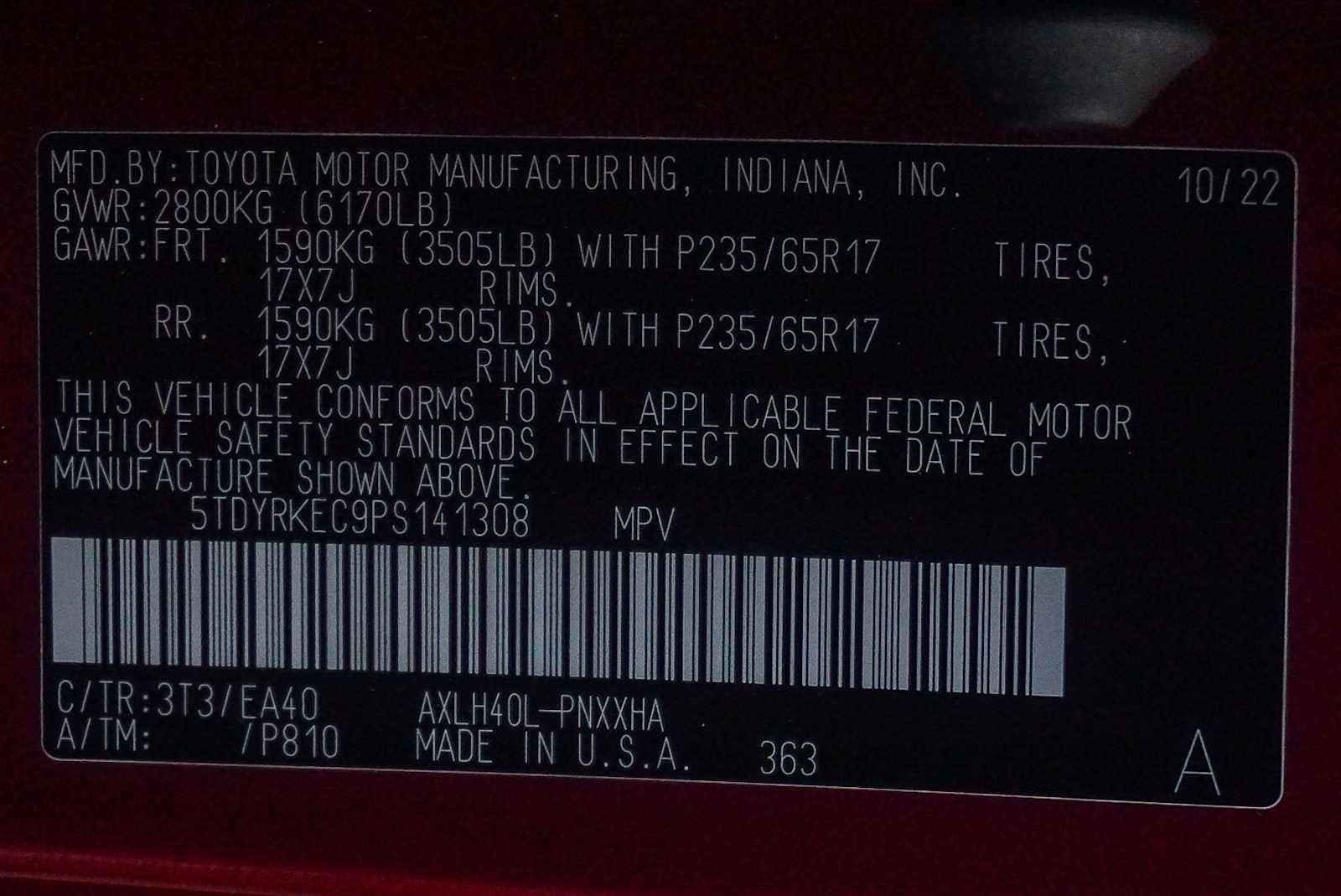 Thumbnail: 2023 Toyota Sienna - 25