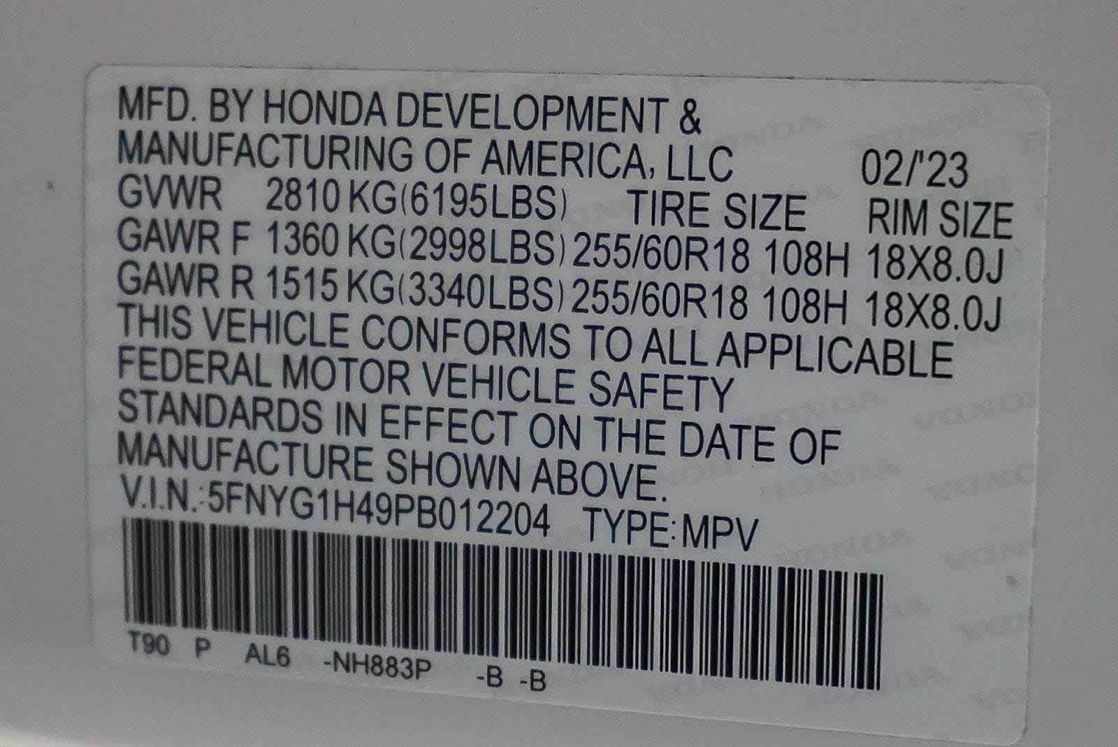 Thumbnail: 2023 Honda Pilot - 29