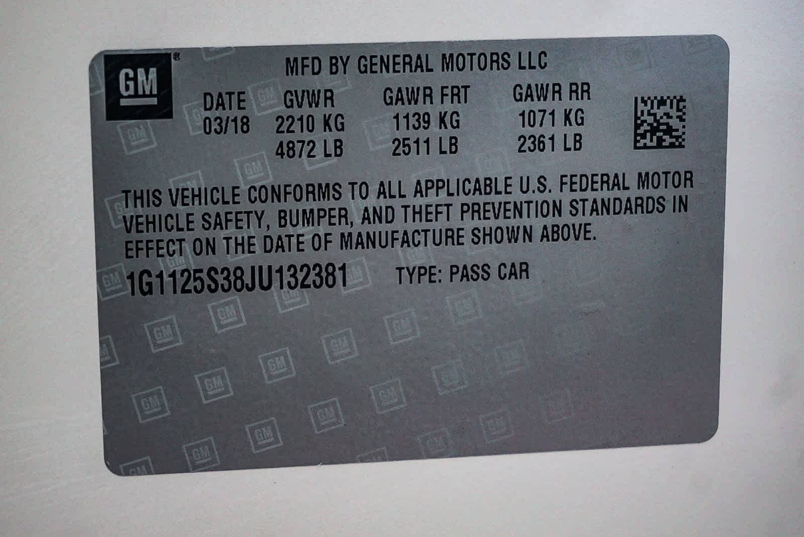 Thumbnail: 2018 Chevrolet Impala - 33