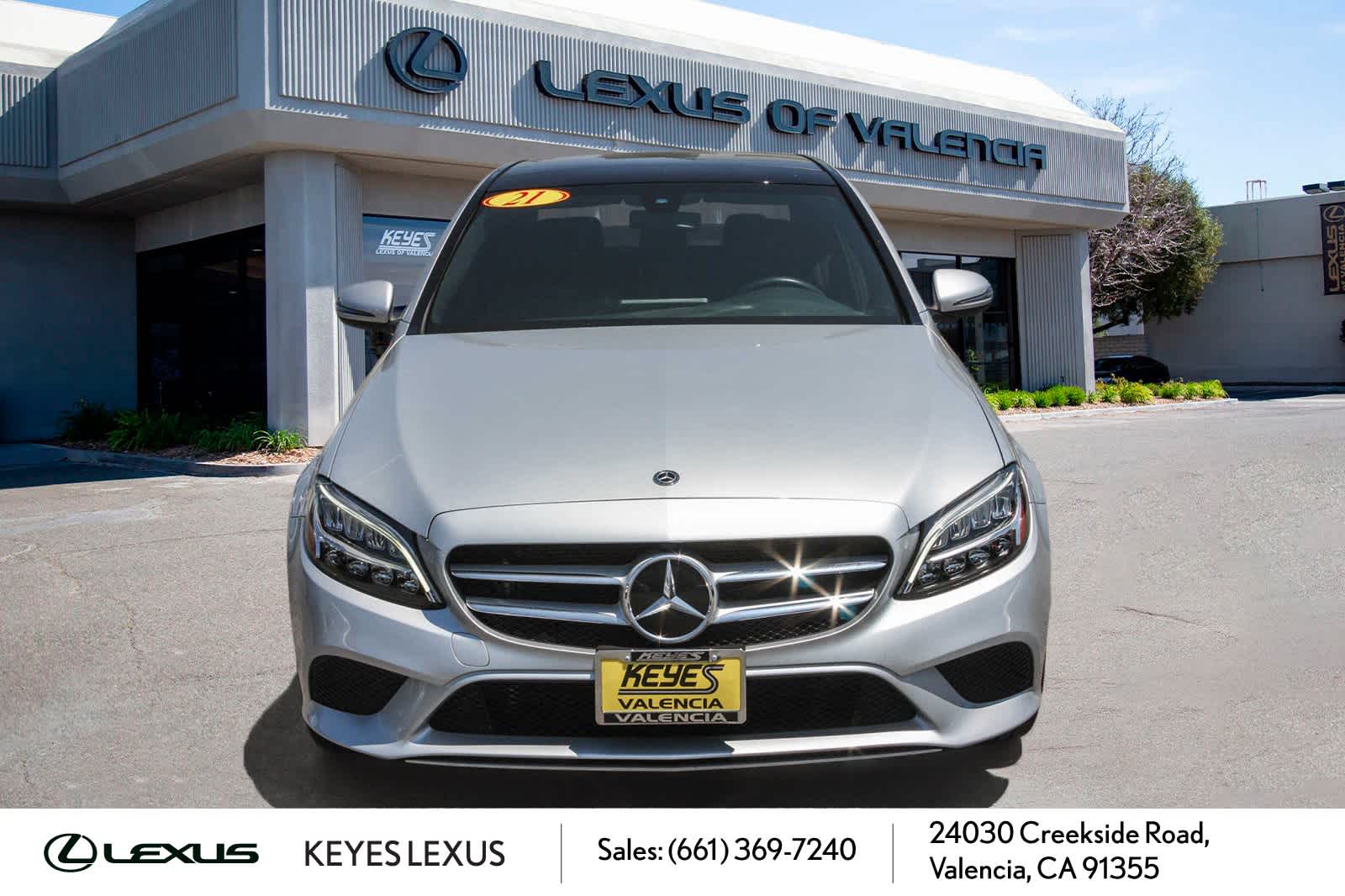 Used 2021 Mercedes-Benz C-Class Sedan C300 with VIN W1KWF8DB2MR628121 for sale in Valencia, CA