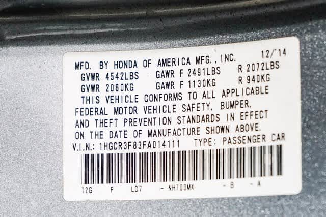 Thumbnail: 2015 Honda Accord - 29