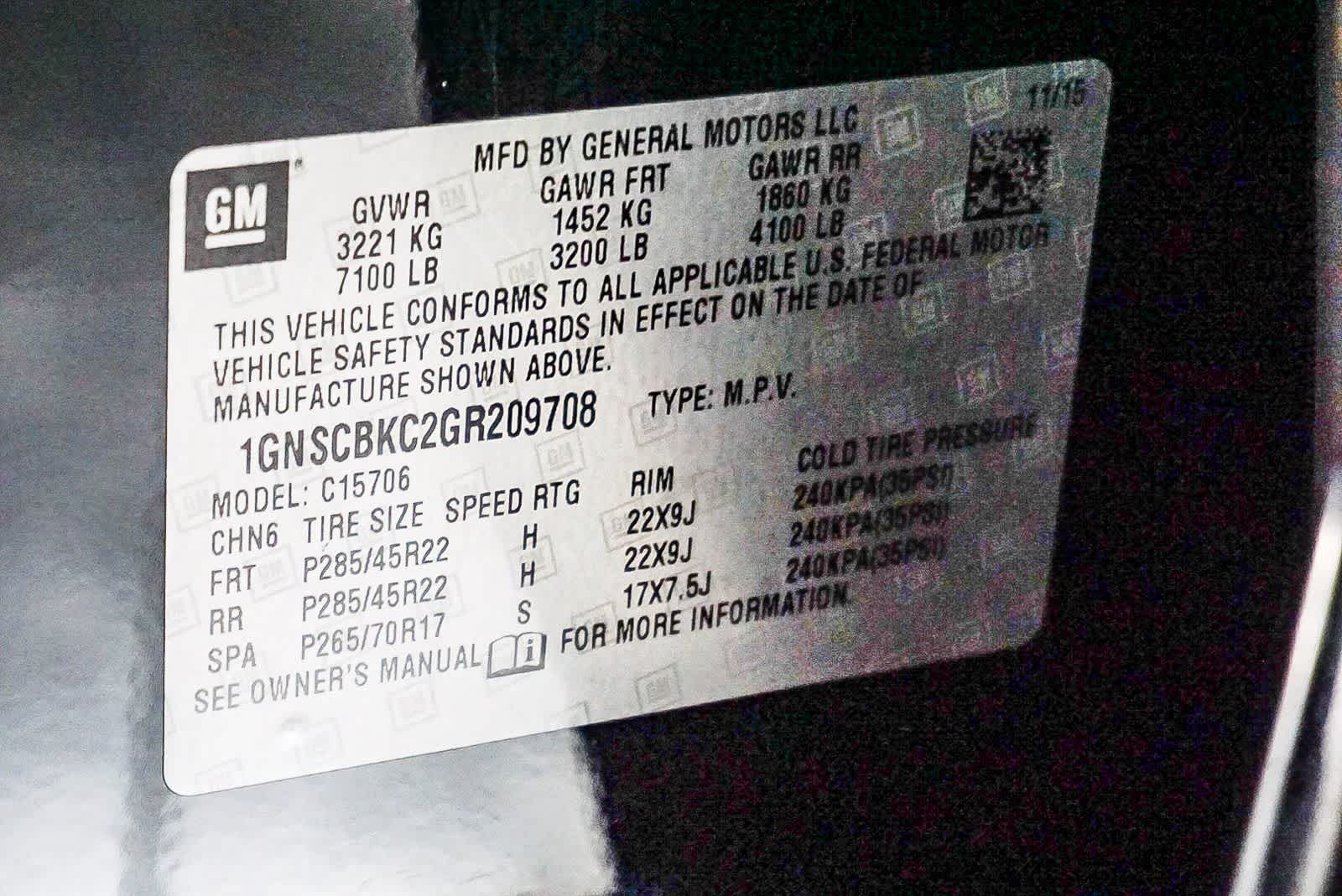 Thumbnail: 2016 Chevrolet Tahoe - 30