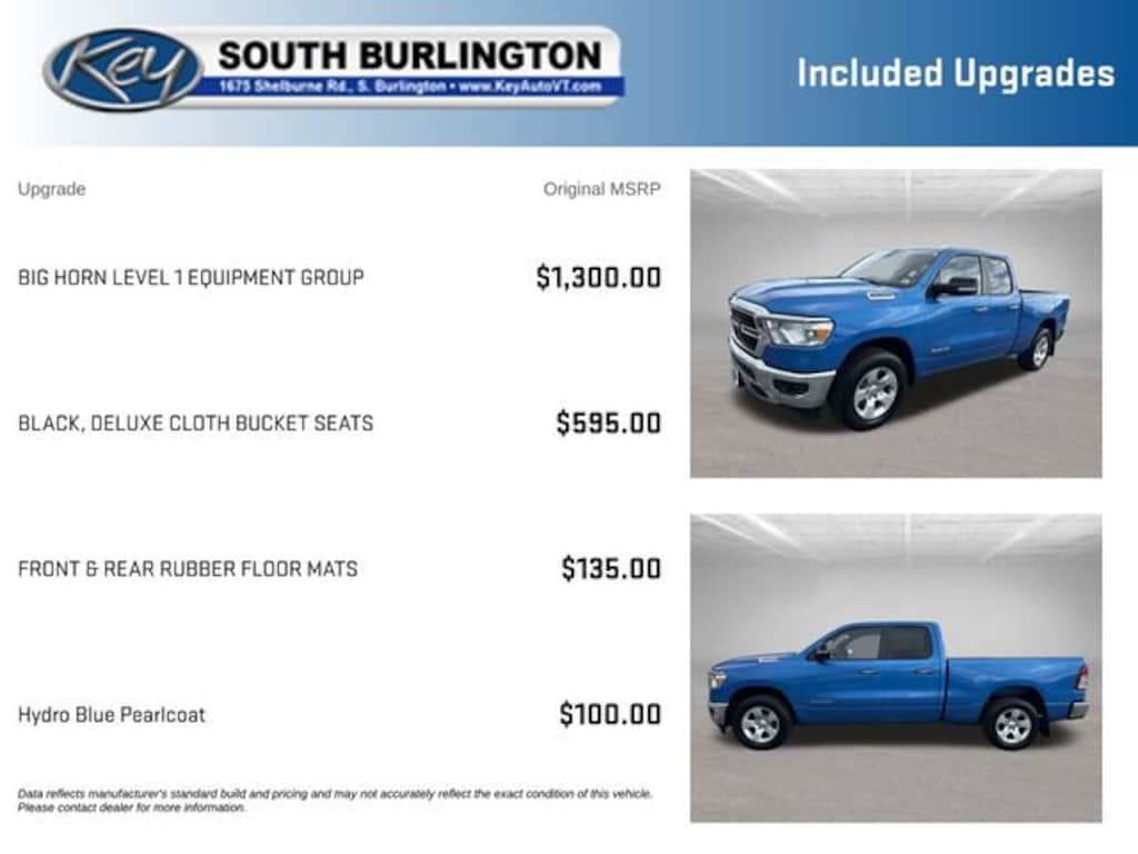 Used 2020 Ram 1500 Big Horn Quad Cab 4x4 64 Box Truck Quad Cab