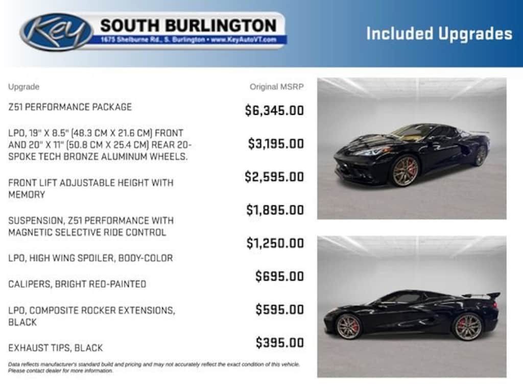Used 2023 Chevrolet Corvette Stingray 3LT Performance