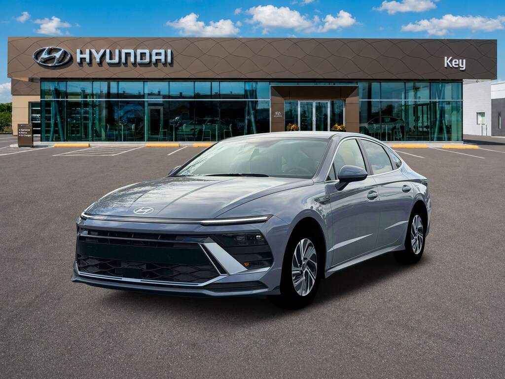 New 2026 Hyundai Sonata Hybrid Blue Sedan