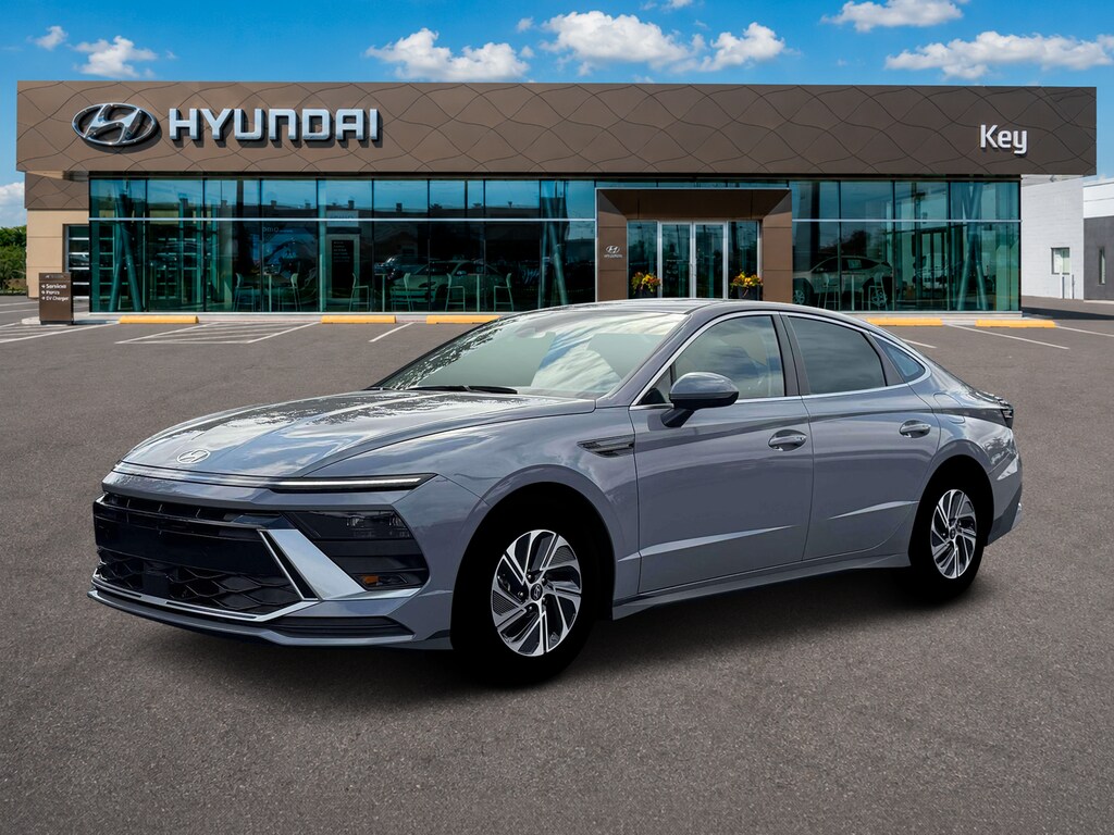New 2026 Hyundai Sonata Hybrid Blue Sedan